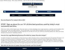 Tablet Screenshot of lawyersuccess.com